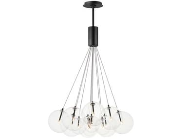 ET2 Burst 12-Light Black Globe Pendant ET2E2508918BK