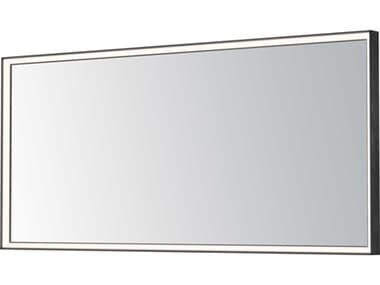 ET2 Bevel Brushed Black Rectangular Wall Mirror ET2E42064BBK