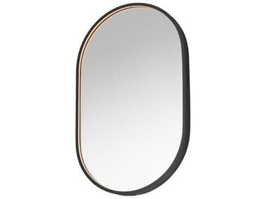 ET2 Elisse Black Oval Wall Mirror ET2E42071BK