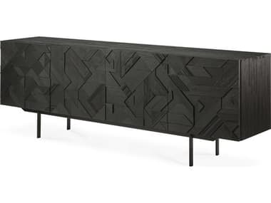 Ethnicraft Teak Black Sideboard ETH10061