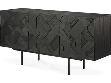 Ethnicraft Teak Black Sideboard ETH10062