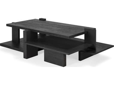 Ethnicraft Teak Black Coffee Table ETH10118