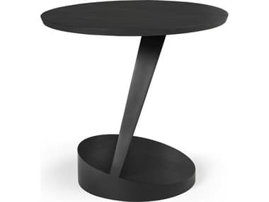 Ethnicraft Oblic Teak Black Side Table ETH10185