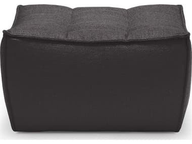 Ethnicraft Dark Grey Footstool ETH20228
