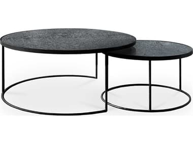 Ethnicraft Charcoal Coffee Table Set ETH20701