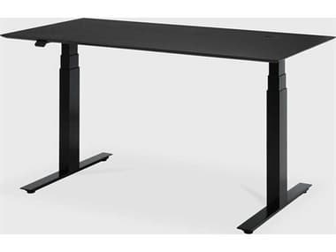 Ethnicraft Oak Black With Black Adjustable Desk ETH26173