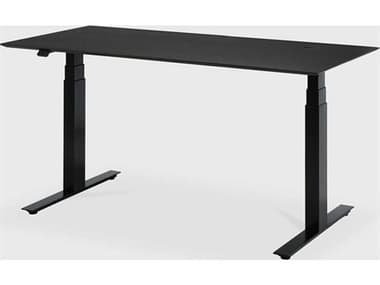 Ethnicraft Oak Black With Black Adjustable Desk ETH26174
