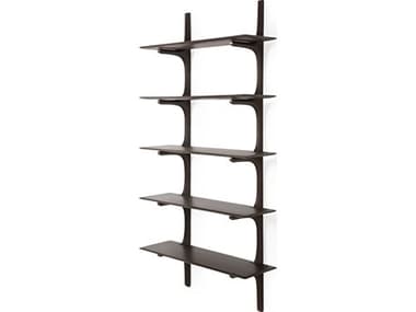 Ethnicraft Mahogany Dark Brown Pi Wall Shelf ETH29789