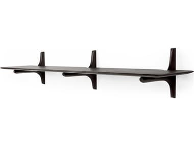 Ethnicraft Mahogany Dark Brown Pi Wall Shelf ETH29793