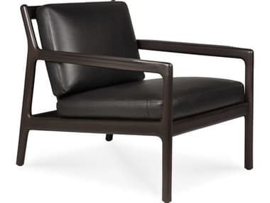 Ethnicraft Mahogany Dark Brown Lounge Chair ETH35103