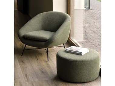 Ethnicraft Barrow Chair and Ottoman Set ETHBARROWLIVINGSET9
