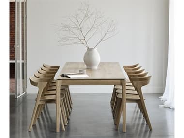 Ethnicraft Bok Oak Wood Dining Room Set ETHBOKDININGSET16
