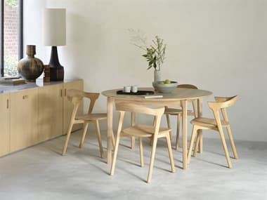 Ethnicraft Bok Oak Wood Dining Room Set ETHBOKDININGSET20