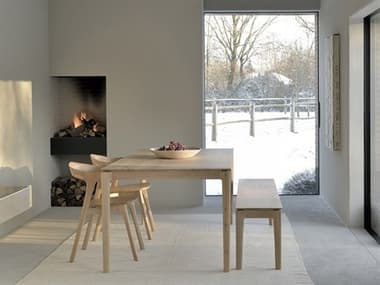Ethnicraft Bok Oak Wood Dining Room Set ETHBOKDININGSET24