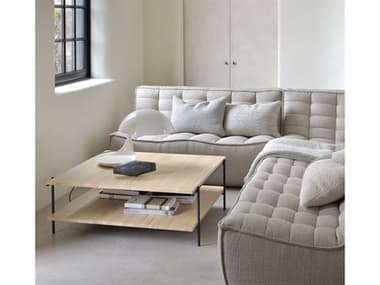 Ethnicraft N701 Beige Upholstered Sectional Sofa ETHN701LIVINGSET12