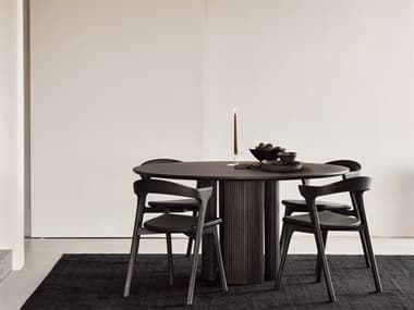 Ethnicraft Rollermax Mahogany Wood Dining Room Set ETHROLLERMAXDININGSET2