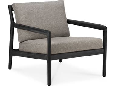 Ethnicraft Outdoor Jack Teak Black And Mocha Lounge Chair ETO10234