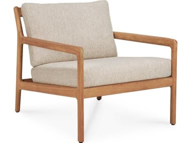 Ethnicraft Outdoor Jack Teak And Natural Lounge Chair ETO10240