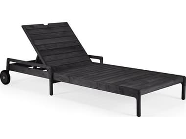 Ethnicraft Outdoor Jack Teak Black Adjustable Lounger Frame ETO10243