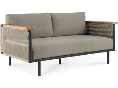 Ethnicraft Outdoor Corbey Aluminium Black Sofa ETO60217