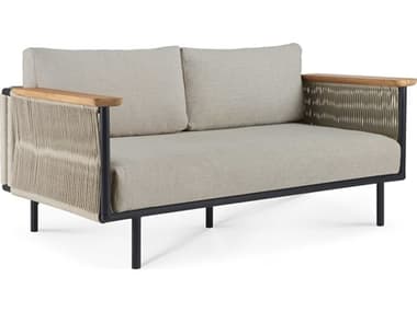 Ethnicraft Outdoor Corbey Aluminium Black Sofa ETO60218
