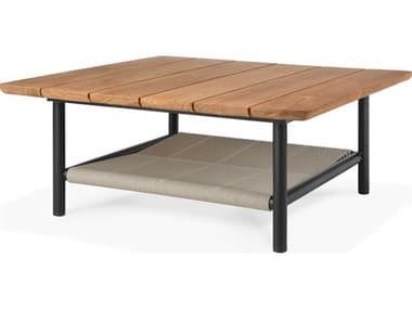 Ethnicraft Outdoor Corbey Teak And Aluminium Black Coffee Table ETO60617