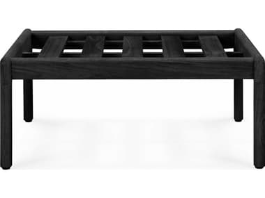 Ethnicraft Outdoor Jack Teak Black Footstool Frame ETO70264