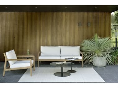 Ethnicraft Outdoor Jack Teak Cushion Lounge Set ETOJACKLOUNGESET19