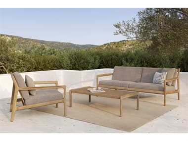 Ethnicraft Outdoor Jack Teak Cushion Lounge Set ETOJACKLOUNGESET34