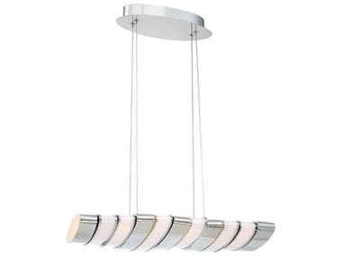 Eurofase Gabriel 23" 1-Light Chrome Linear Island Pendant EUL30065017