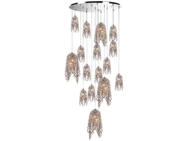 Eurofase Danza 20-Light Chrome Chandelier EUL31619011