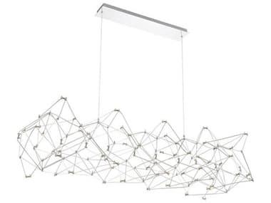 Eurofase Leonardelli 146-Light Chrome Geometric Island Pendant EUL38036019