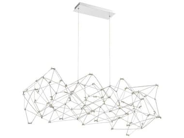 Eurofase Leonardelli 48" 118-Light Chrome Geometric Island Pendant EUL38037016