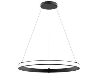 Eurofase Mucci 32" 1-Light Black Round Pendant EUL38131011