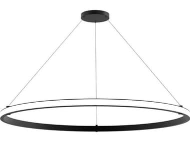 Eurofase Mucci 60" 1-Light Black Round Pendant EUL38133015