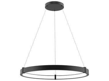 Eurofase Mucci 32" 1-Light Black Round Pendant EUL38134012