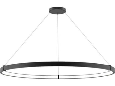 Eurofase Mucci 1-Light Black Round Pendant EUL38136016