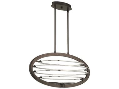 Eurofase Ombra 35" 2-Light Bronze Geometric Island Pendant EUL38153020