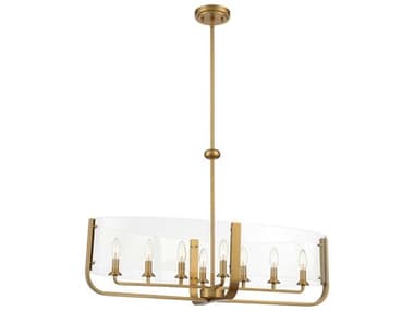 Eurofase Campisi 35" 8-Light Brass Island Pendant EUL38157011