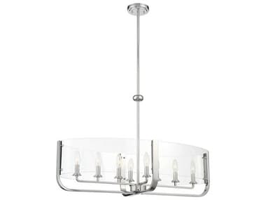 Eurofase Campisi 35" 8-Light Chrome Island Pendant EUL38157028