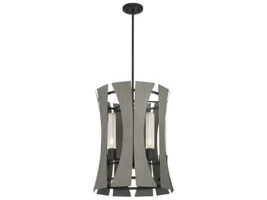 Eurofase Pennino 18" 5-Light Black Pendant EUL38163012