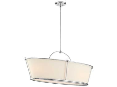 Eurofase Pulito 38" 6-Light Nickel Island Pendant EUL39046027