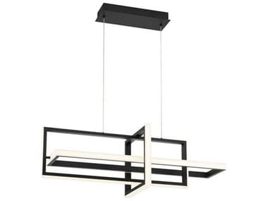 Eurofase Bordo Black Geometric Island Pendant EUL39323019