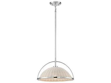 Eurofase Celeste 16" 1-Light Chrome Dome Pendant EUL39349019