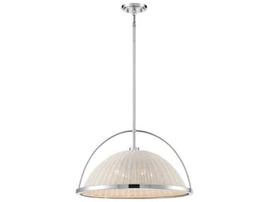 Eurofase Celeste 22" 4-Light Chrome Dome Pendant EUL39350015