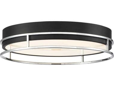 Eurofase Grafice 17" Black Nickel Round Flush Mount EUL39408020