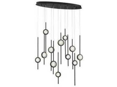 Eurofase Barletta Black Linear Island Pendant EUL39466013