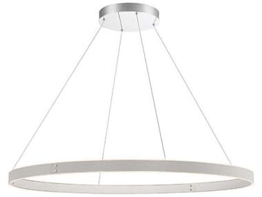 Eurofase Verdura 1-Light Grey White LED Linear Round Pendant EUL43898039