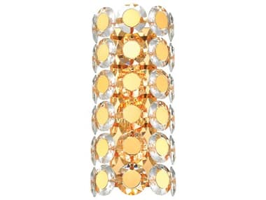 Eurofase Perrene 19" Tall 2-Light Gold Crystal Wall Sconce EUL44283023