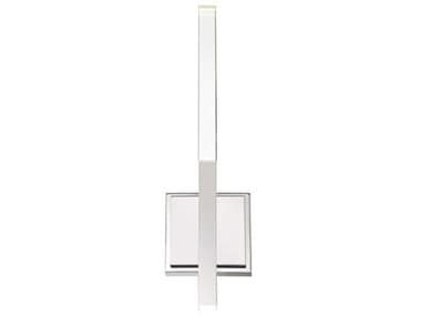Eurofase Benicio 18" Tall 2-Light Polished Nickel Glass LED Wall Sconce EUL45636011